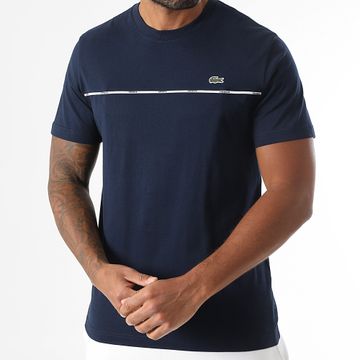 Lacoste - Camiseta Big Logo Cocodrilo Regular Fit Azul Marino