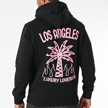 Luxury Lovers - Palm LA Hoodie Rosa Negro