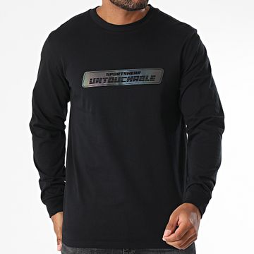 Mac Tyer - Camiseta de manga larga Rainbow Reflex Sportswear Negra Iridiscente