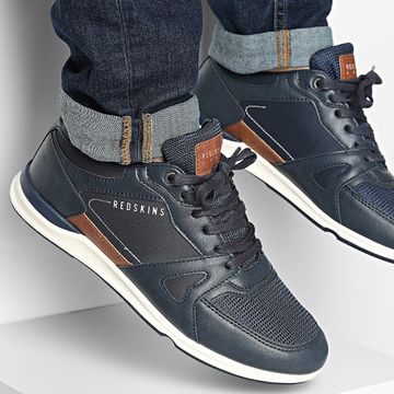 Redskins - Zapatillas Actuel O721AB Azul marino Cognac