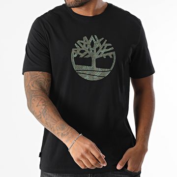 Timberland - Camo Tree Logo Tee Shirt A6DTS Negro