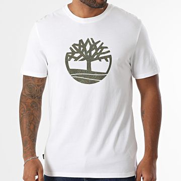 Timberland - Camo Tree Logo Tee Shirt A6DTS Blanco