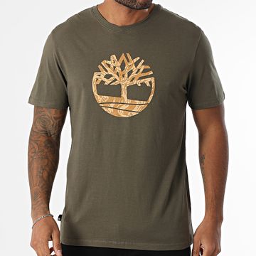 Timberland - Camo Tree Logo Tee Shirt A6DTS Caqui Verde