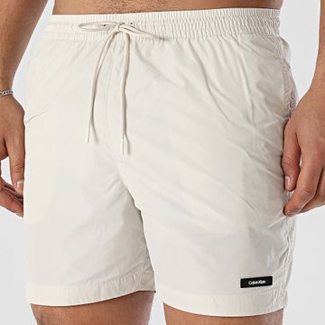 Calvin Klein - Shorts de baño Medium Drawstring 1111 Beige