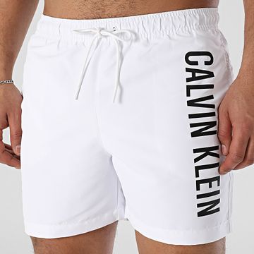 Calvin Klein - Shorts de baño con cordón 1092 Blanco
