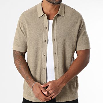 Jack And Jones - Emil Camisa Manga Corta Beige Oscuro