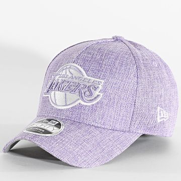 New Era - Gorra de algodón 9Forty LA Lakers Snapback 60641043 Heather Purple