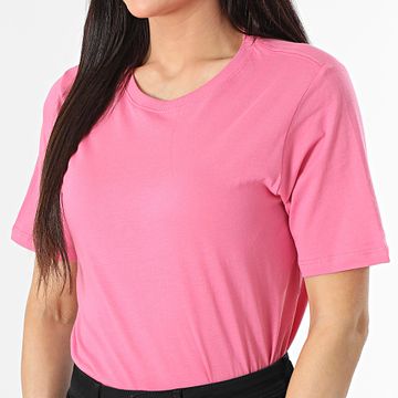 Only - Camiseta rosa Rex de mujer