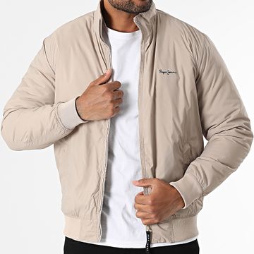 Pepe Jeans - Chaqueta con cremallera Mustrel PM403108 Beige