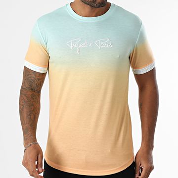 Project X Paris - Camiseta 2410092 Verde claro naranja degradado