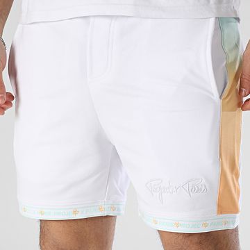 Project X Paris - Pantalones cortos de jogging con banda 2440092 Blanco Verde Naranja
