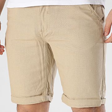 Blend - Pantalones cortos chinos de lino 20717870 Beige