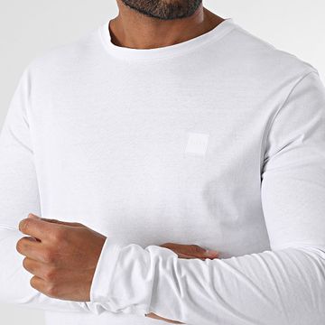 BOSS - Tachuelas Camiseta manga larga 50512111 Blanco
