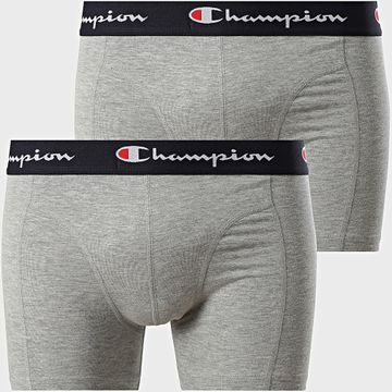 Champion - Juego de 2 calzoncillos bóxer U20001 Heather Grey