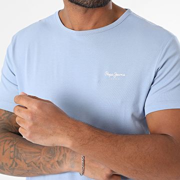 Pepe Jeans - Slim Tee Shirt Original Basic PM508212 Azul claro