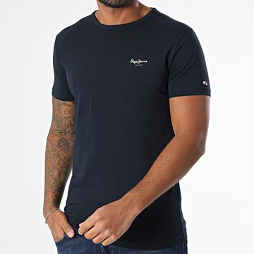 Pepe Jeans - Slim Tee Shirt Original Basic PM508212 Azul Marino