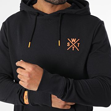 Watts - Sudadera Sprays Negro Naranja