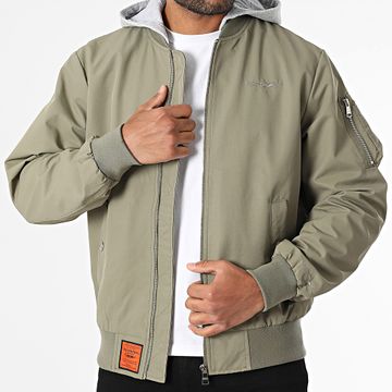 Bombers Original - Cazadora con capucha Gower Verde caqui