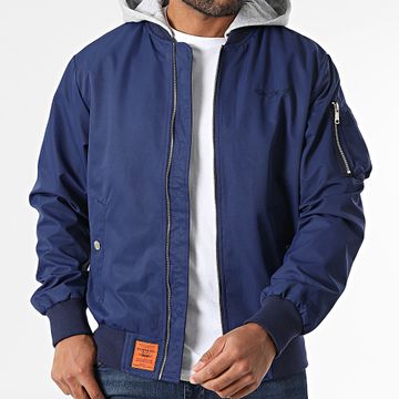 Bombers Original - Cazadora con capucha Gower Azul Marino