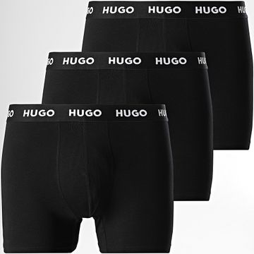 HUGO - Juego de 3 calzoncillos bóxer trillizos 50492348 Negro