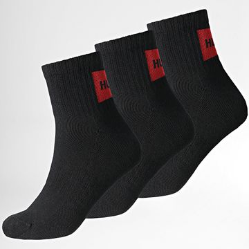 HUGO - Lote de 3 pares de calcetines 50541597 Negro