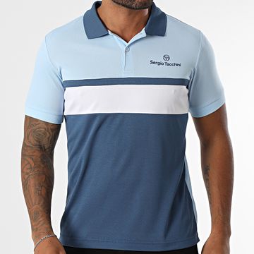 Sergio Tacchini - Polo de manga corta Elfetta 41029 Azul claro Azul marino Blanco
