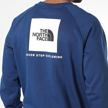 The North Face - Cuello redondo Raglan Sweat Box A89FA Azul marino