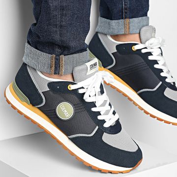 Colmar - Zapatillas Travis Block 066 Azul Marino Gris Salvia Verde