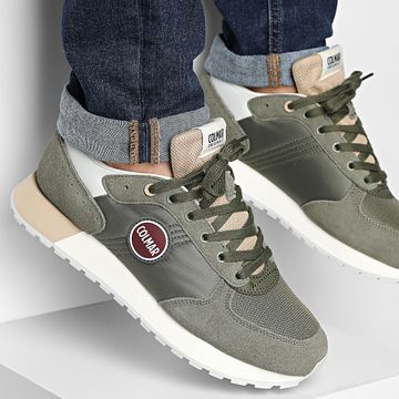 Colmar - Travis Authentic 063 Verde militar Beige Gris claro Sneakers