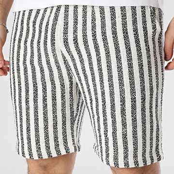 Frilivin - Pantalón corto a rayas beige negro