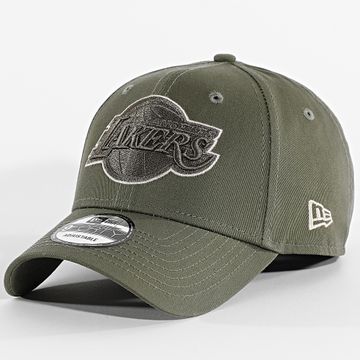New Era - Team Outline 9Forty Los Angeles Lakers Gorra 60595198 Verde caqui
