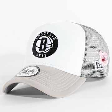 New Era - NBA Flor Brooklyn Nets Gorra Trucker 60595279 Blanco Gris