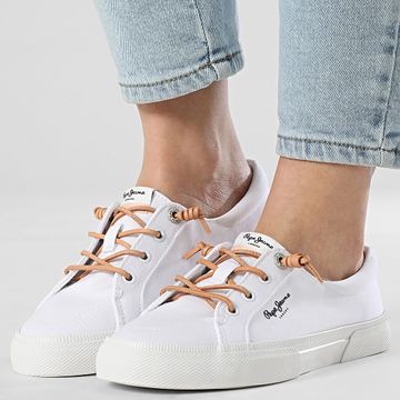 Pepe Jeans - Kenton Block Zapatillas Mujer PLS31590 Blanco