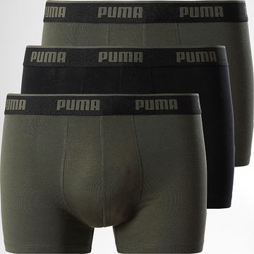 Puma - Juego de 3 Boxers 701234187 Caqui Verde Negro