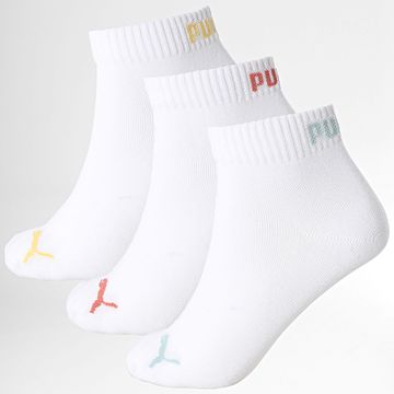 Puma - Lote de 3 pares de calcetines 701230337 Blanco