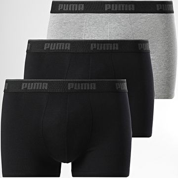 Puma - Juego de 3 calzoncillos bóxer 701234187 Heather Grey Black