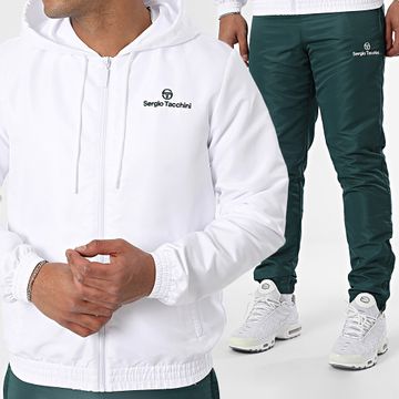 Sergio Tacchini - Carson 40849 Chándal Blanco Verde Oscuro