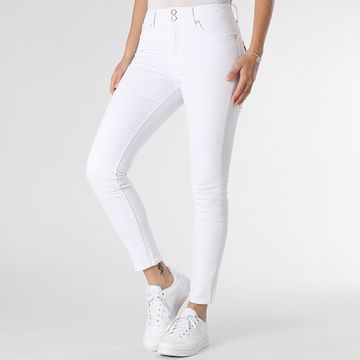 Tiffosi - Vaqueros pitillo ligeros para mujer 10059608 Blanco