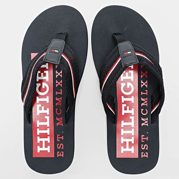 Tommy Hilfiger - Chanclas Corporate Hilfiger Sandalia Playa 5436 Azul Marino