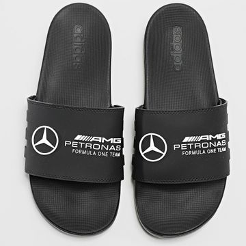 Adidas Performance - Mercedes JR1070 Adilette AMG Sandalias Negro