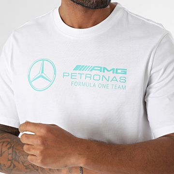 Adidas Performance - Camiseta Mercedes AMG JV5456 Blanco Azul Turquesa