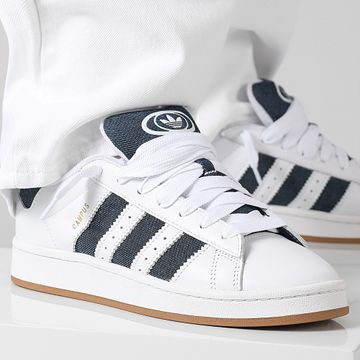 Adidas Originals - Baskets Campus 00s JQ7439 Calzado Blanco Night Indigo Oro Metálico