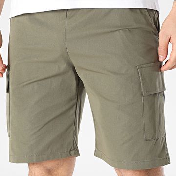 Frilivin - Pantalones cortos cargo caqui verdes