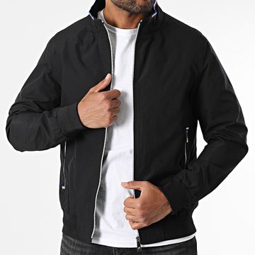 Kymaxx - Chaqueta negra con cremallera