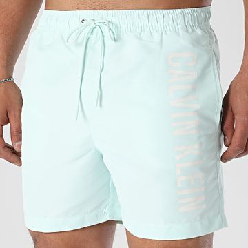 Calvin Klein - Shorts de baño con cordón 1092 Azul claro