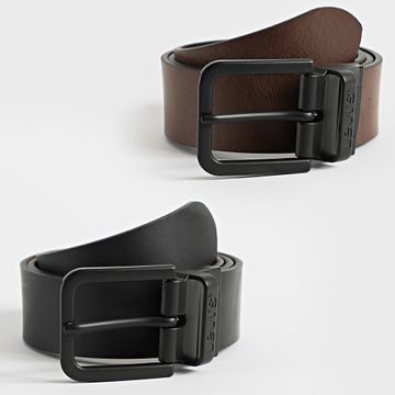 Levi's - Cinturón reversible 38018 Negro Marrón