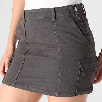 Only - Falda de mujer Prime Jean Gris carbón