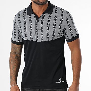 Sergio Tacchini - Polo de manga corta Morgana 41042 Negro Blanco