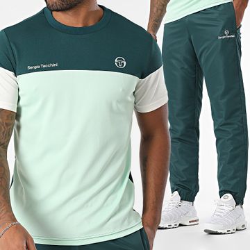 Sergio Tacchini - Prave Carson 40845 40850 Conjunto de camiseta y pantalón de chándal verde