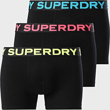 Superdry - Juego de 3 bóxers M3110452B Negro